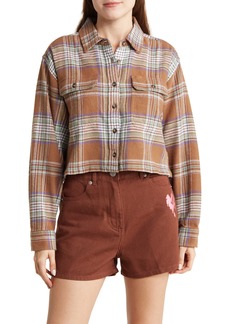 Obey Max Flannel Shirt in Catechu Wood Multi at Nordstrom Rack