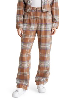 Obey Max Plaid Cotton Pants in Catechu Wood Multi at Nordstrom Rack