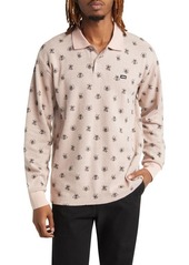 Obey Pest Long Sleeve Jacquard Piqué Polo