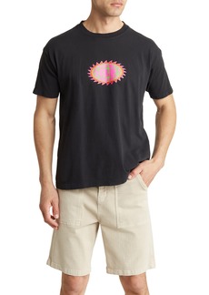 Obey Sawtooth Logo Graphic T-Shirt in Off Black at Nordstrom Rack