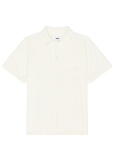 Obey Shelter Terry Cloth Button Up Shirt