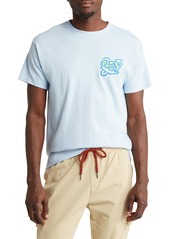 Obey Smirk Graphic T-Shirt in Sky Blue at Nordstrom Rack