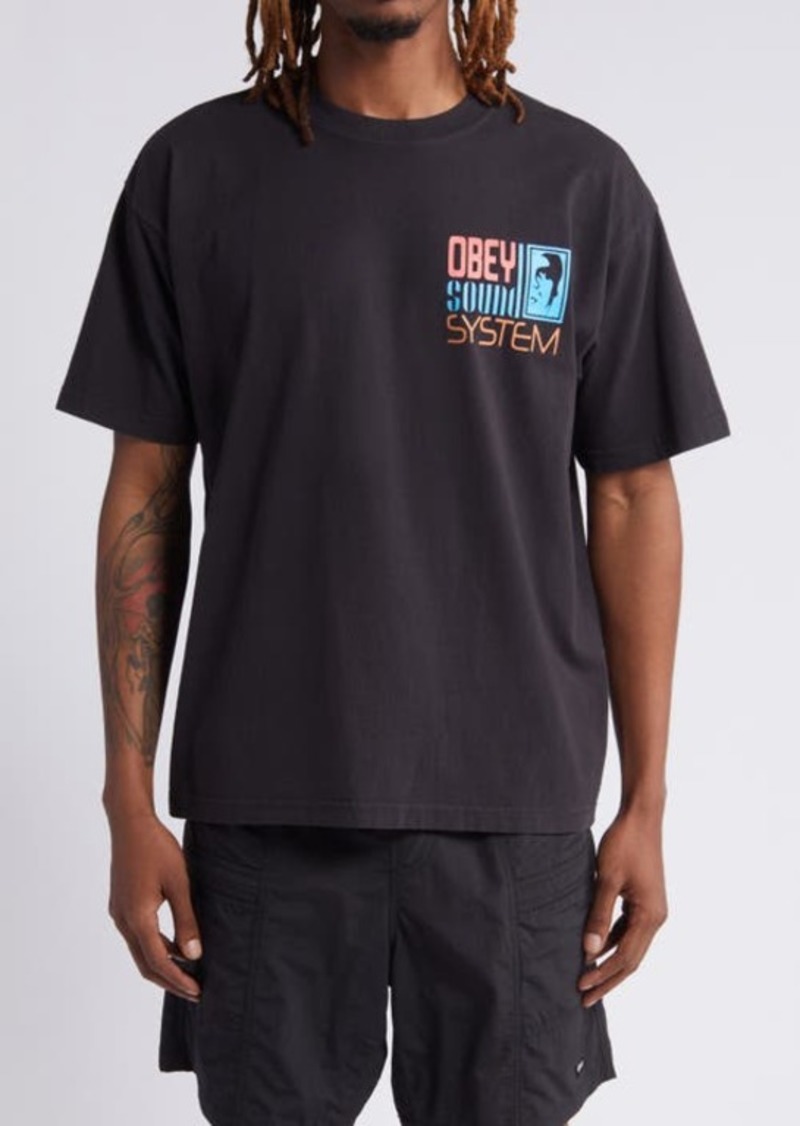Obey Sound System Graphic T-Shirt