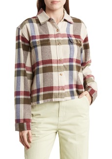 Obey Viola Plaid Cotton Button-Up Shirt in Clay Multi at Nordstrom Rack