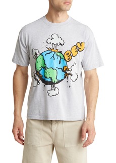 Obey World Graphic T-Shirt in Heather Grey at Nordstrom Rack