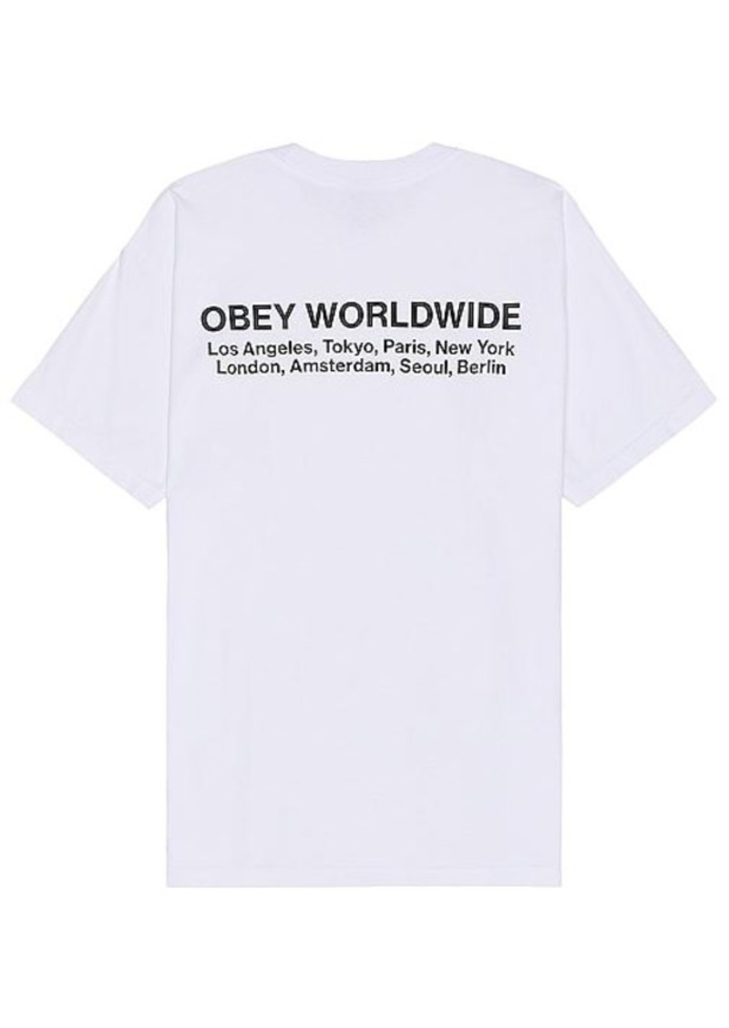 Obey Worldwide Cities Tee