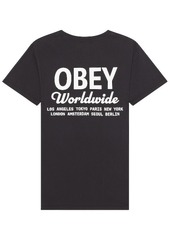 Obey Worldwide Script Tee