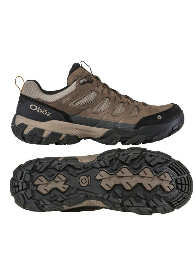 Oboz Men's Sawtooth X Low Waterproof Hiking Shoes In Canteen