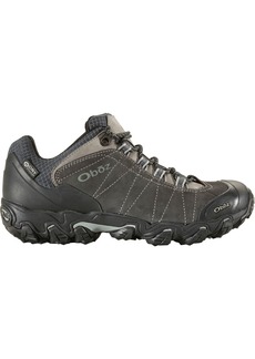Oboz Men's Bridger Low B-Dry Hiking Shoes, Size 9, Gray
