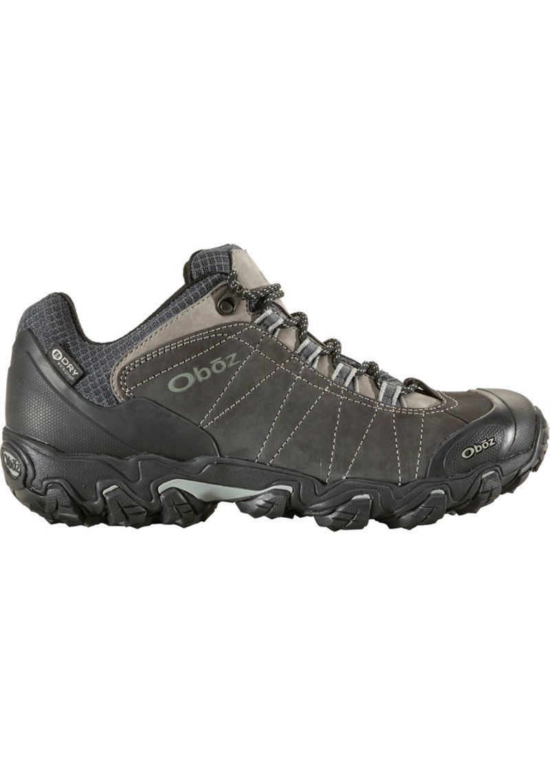 Oboz Men's Bridger Low B-Dry Hiking Shoes, Size 9, Gray | Father's Day Gift Idea