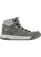 Oboz Men's Burke Mid Leather B-Dry Waterproof Boots, Size 9, Gray | Father's Day Gift Idea