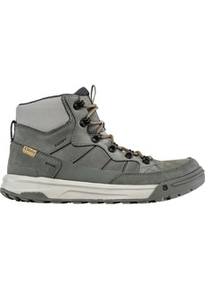 Oboz Men's Burke Mid Leather B-Dry Waterproof Boots, Size 9, Gray