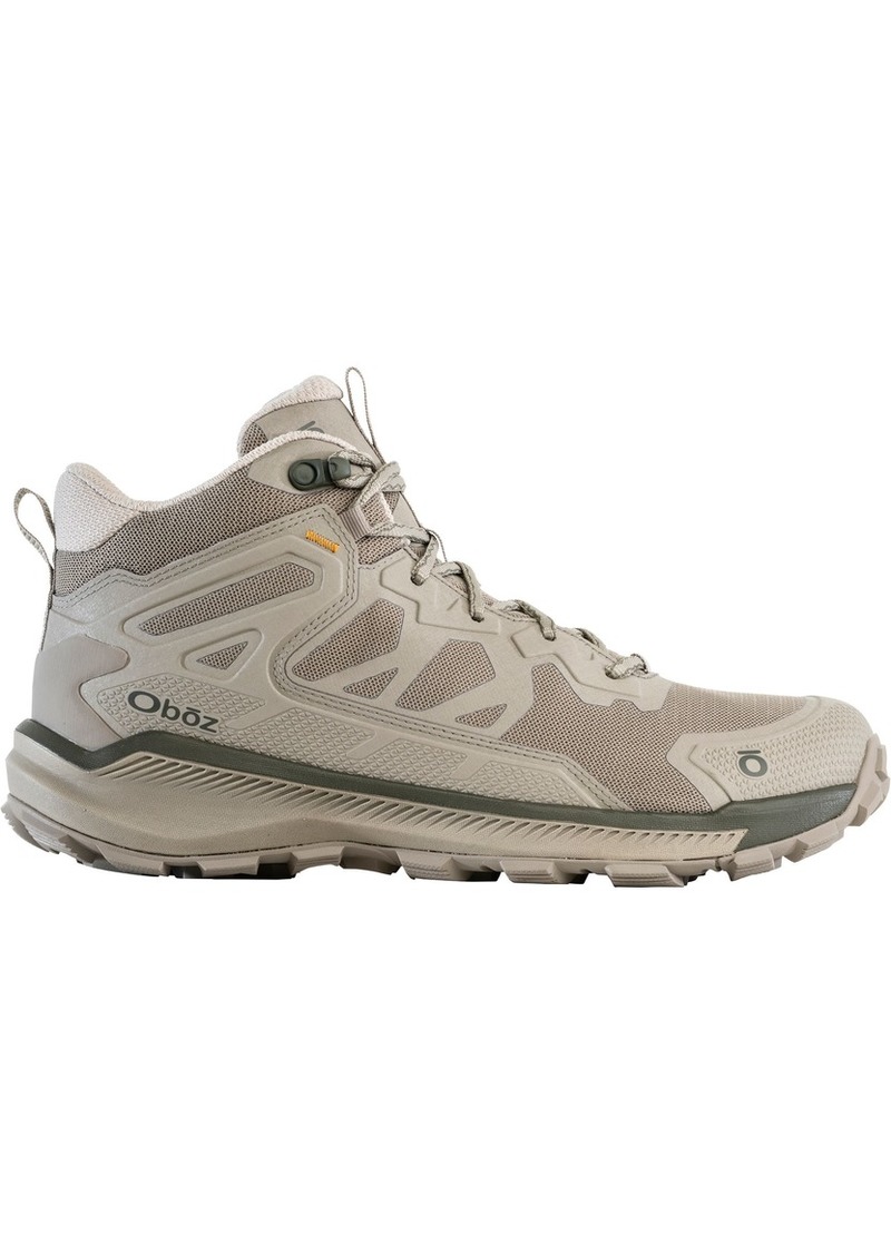 Oboz Men's Katabatic Mid Hiking Boots, Size 8.5, Tan | Father's Day Gift Idea