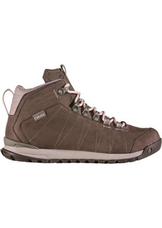 Oboz Women's Bozeman Mid Leather Waterproof Hiking Boots, Size 6, Gray