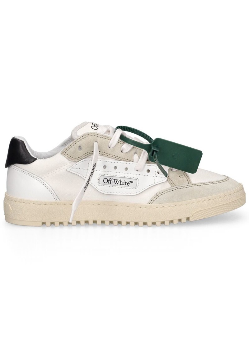 Off-White 20mm 5.0 Leather & Cotton Sneakers