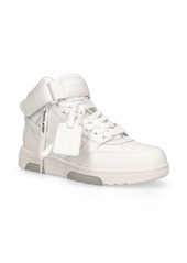 Off-White 30mm Mid Top Leather Sneakers