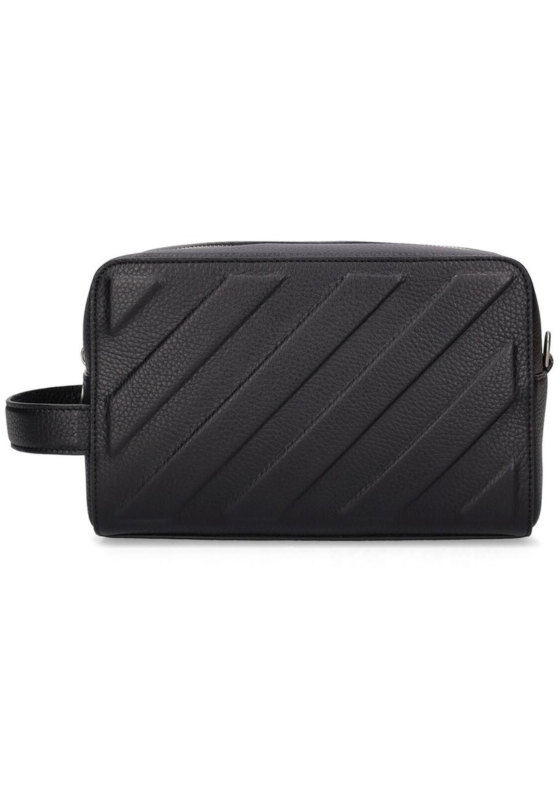 Off-White 3d Diagonal Leather Pouch