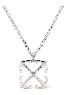 Off-White Arrow Brass Pendant Necklace