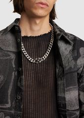 Off-White Arrow Chain Brass Necklace