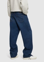 Off-White Arrow Loose Cotton Denim Jeans