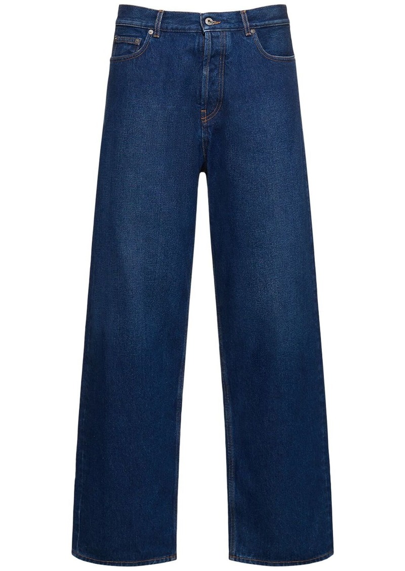 Off-White Arrow Loose Cotton Denim Jeans