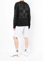 Off-White arrow-print crew-neck jumper