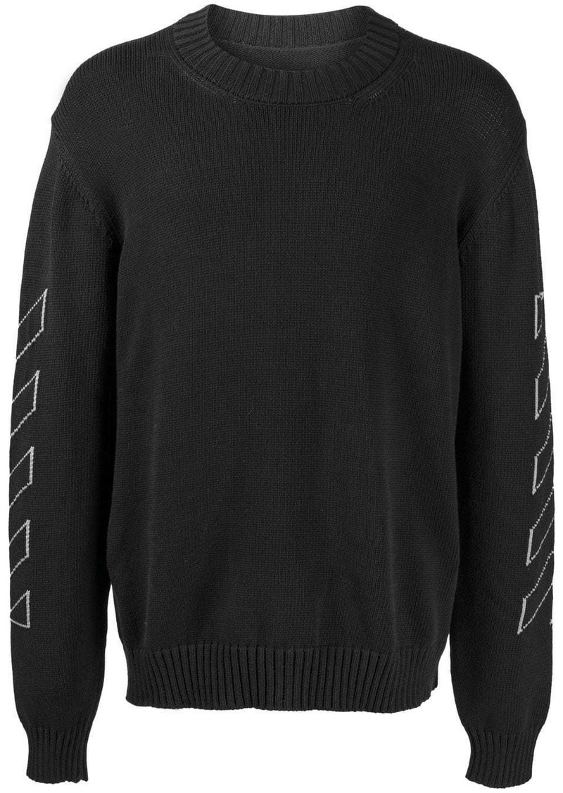 Off-White arrow-print crew-neck jumper