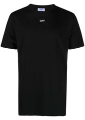 Off-White Arrows-embroidered cotton T-shirt