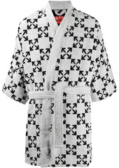 Off-White Arrows pattern bathrobe