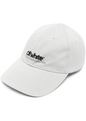 Off-White Baseball Cap with Embroidered Logo in White Cotton Man