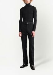 Off-White belted slim-fit trousers