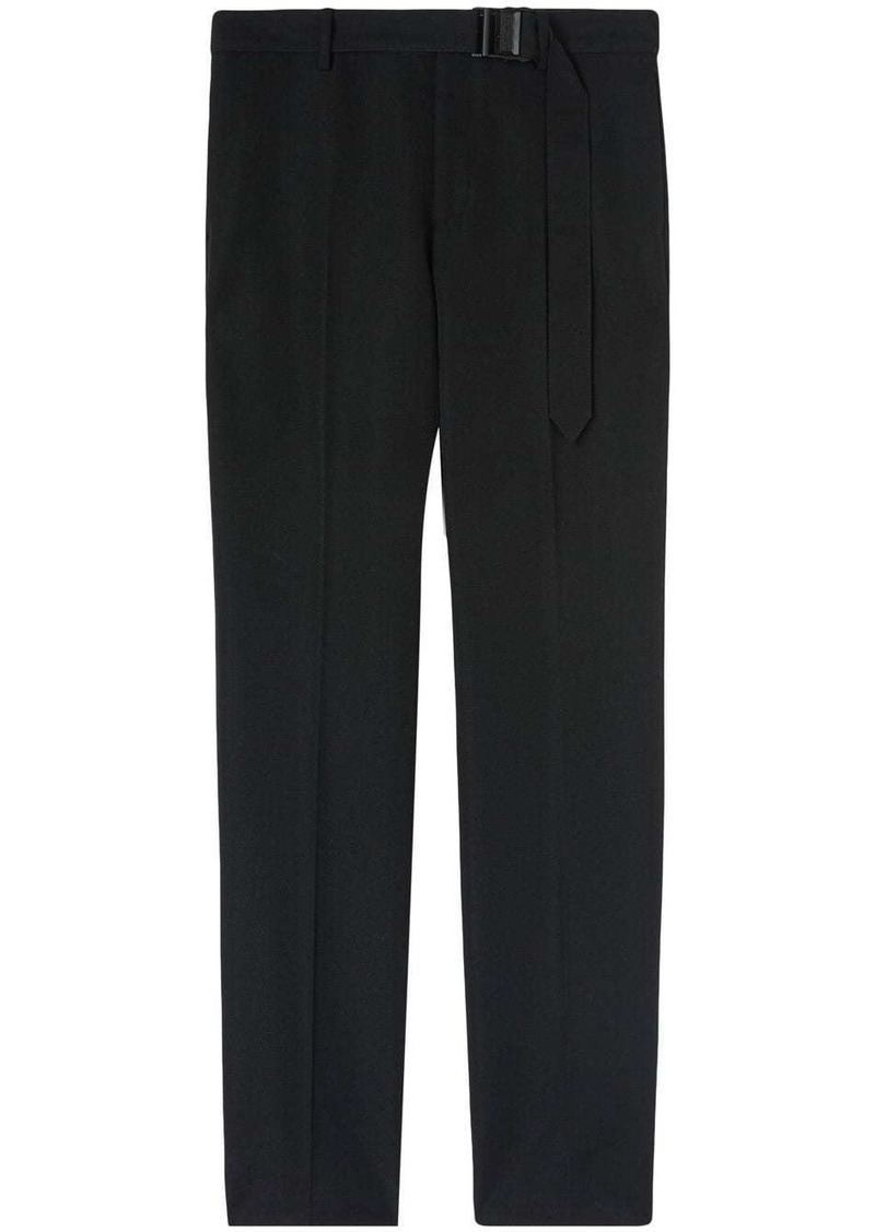 Off-White belted slim-fit trousers