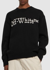 Off-White Big Bookish Chunky Knit Sweater