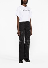 Off-White Big Logo Bookish cropped T-shirt