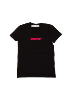 Off-White Black Bold Flock Casual T-Shirt