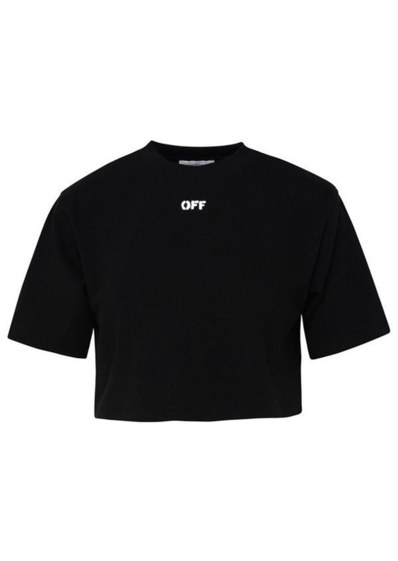 Off-White Black cotton t-shirt