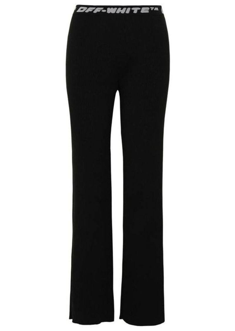 Off-White BLACK POLYESTER PANTS
