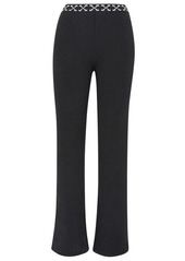 Off-White BLACK POLYESTER PRINTED PANTS