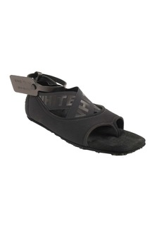Off-White Black Yoga Flat Shoes Sandals
