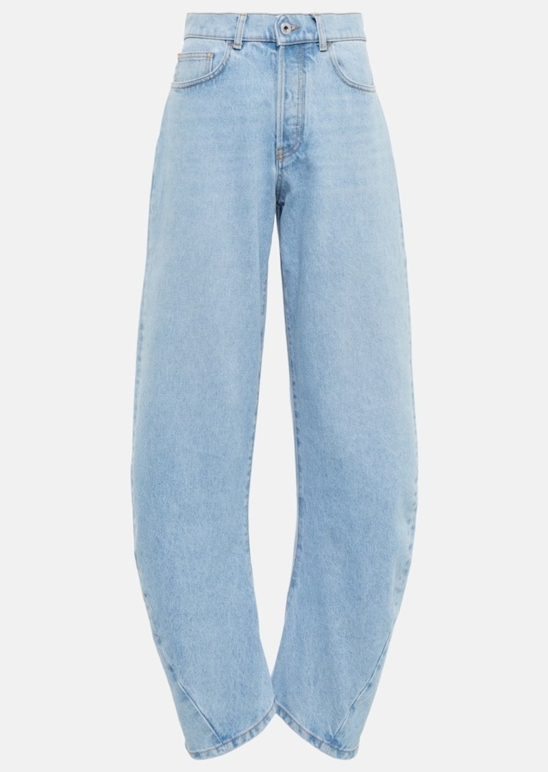 Off-White Bleach Twist high-rise jeans