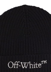 Off-White Bookish Classic Knit Wool Beanie