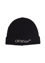 Off-White Bookish Classic Knit Wool Beanie