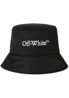 Off-White Bookish embroidered-logo bucket hat