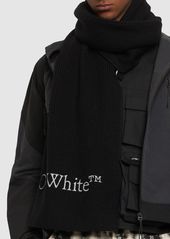 Off-White Bookish Knit Wool Scarf