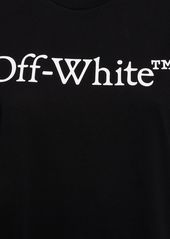 Off-White Bookish Printed Logo Cotton T-shirt