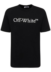 Off-White Bookish Printed Logo Cotton T-shirt