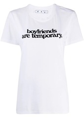 Off-White slogan print T-shirt