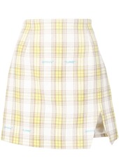 Off-White check-print mini skirt
