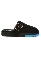 Off-White Comfort Leather Buckle Slippers