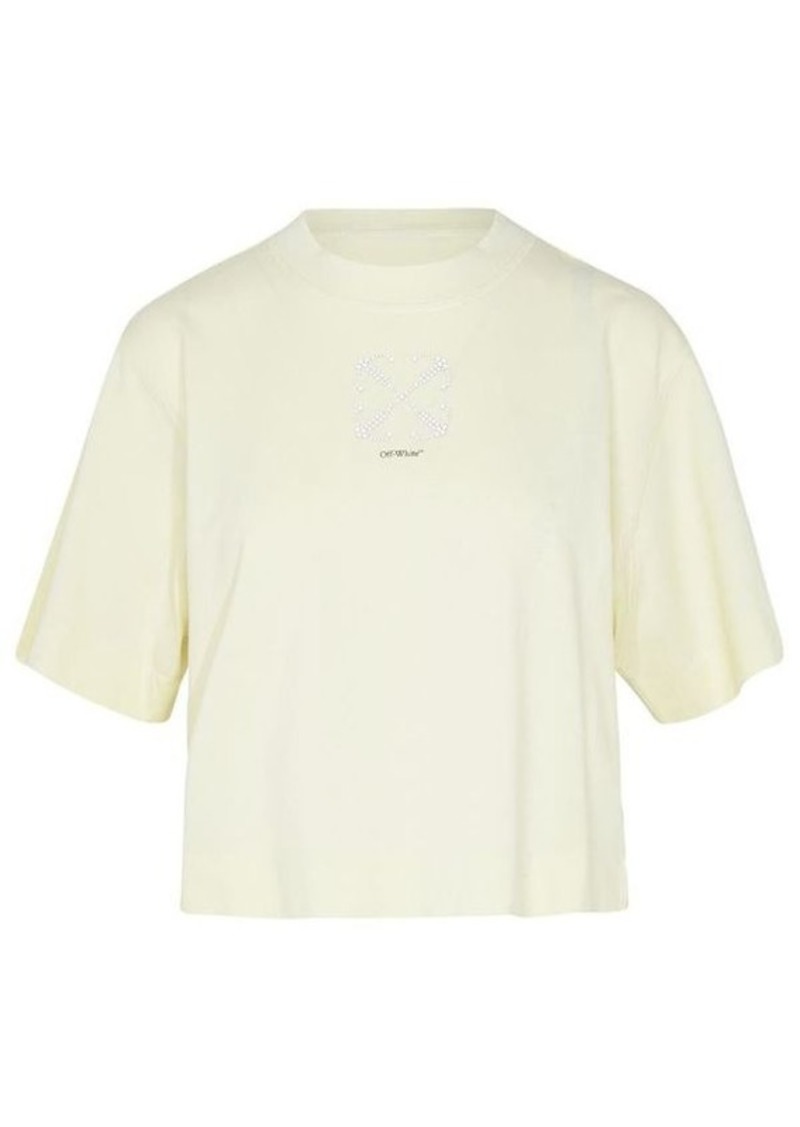 Off-White Cream cotton t-shirt